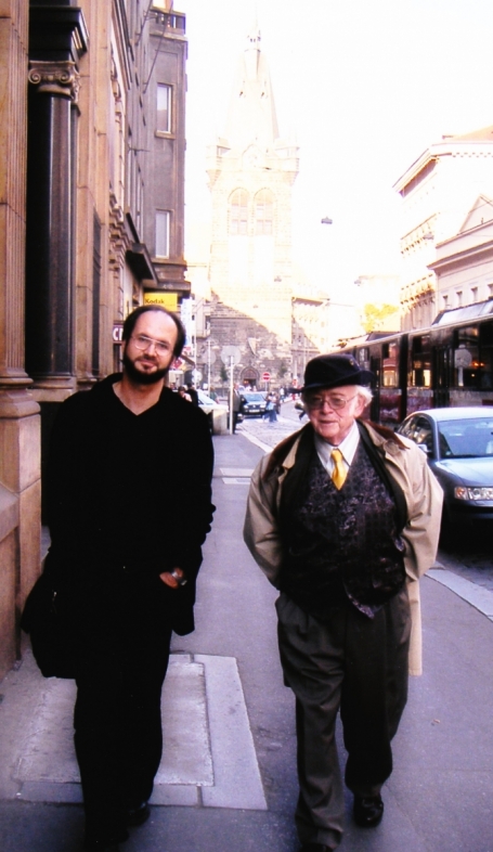 1999 JŠ s Michalem Přibáněm, redaktorem Dannyho, editorem Spisů a autorem bibliografie