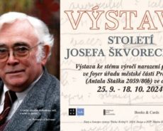 Výstava Století Josefa Škvoreckého potrvá do 18. 10. 2024 